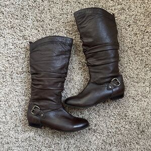 Aldo Brown Leather Mid-Calf Boots Women’s Size 7 NWOT